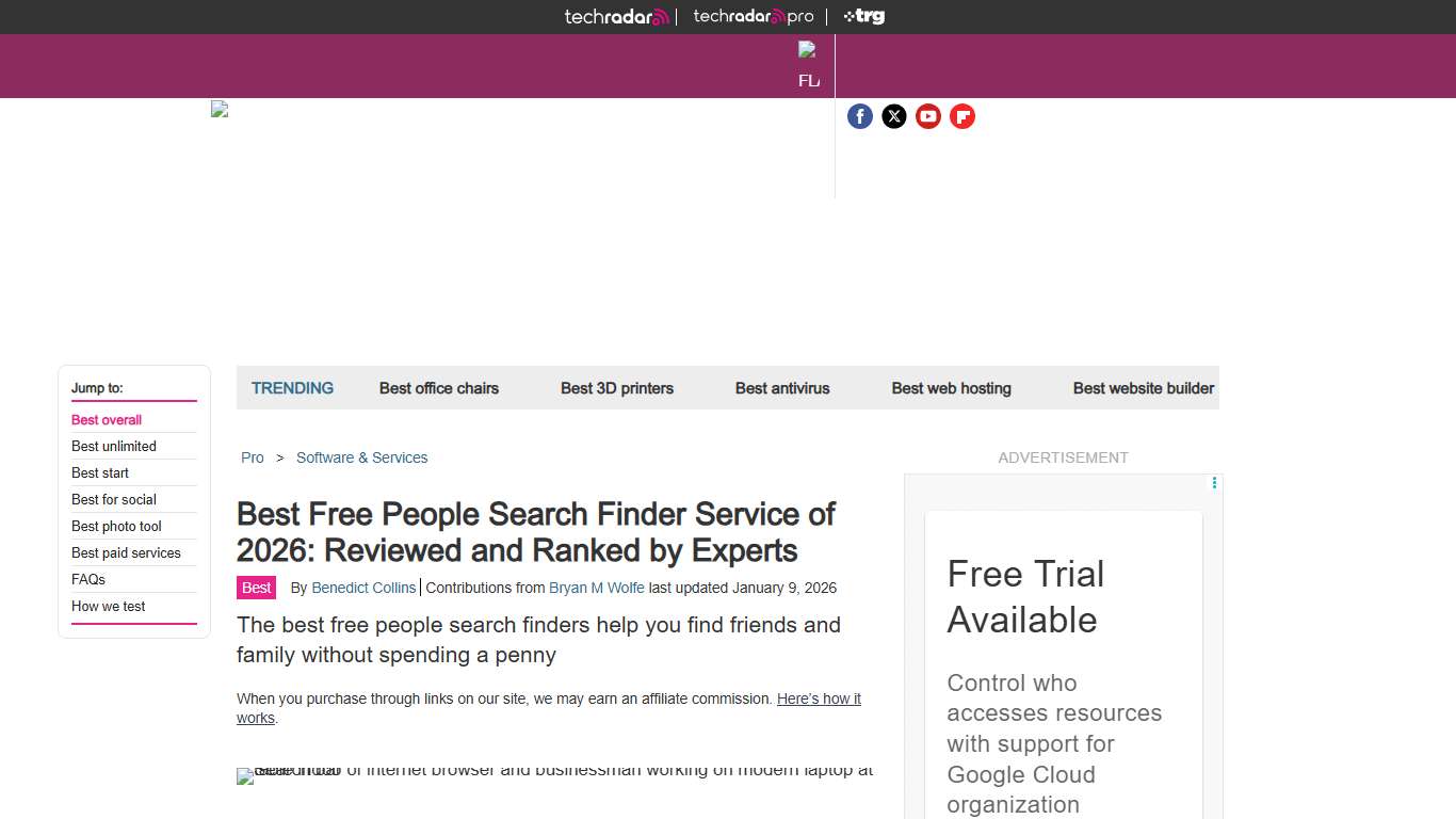 Best free people search finder service of 2026: reviewed and ranked by experts TechRadar